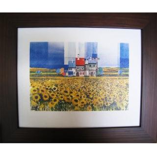 【開運陶源】複製畫-幸福向日葵(太陽花 38x32cm)