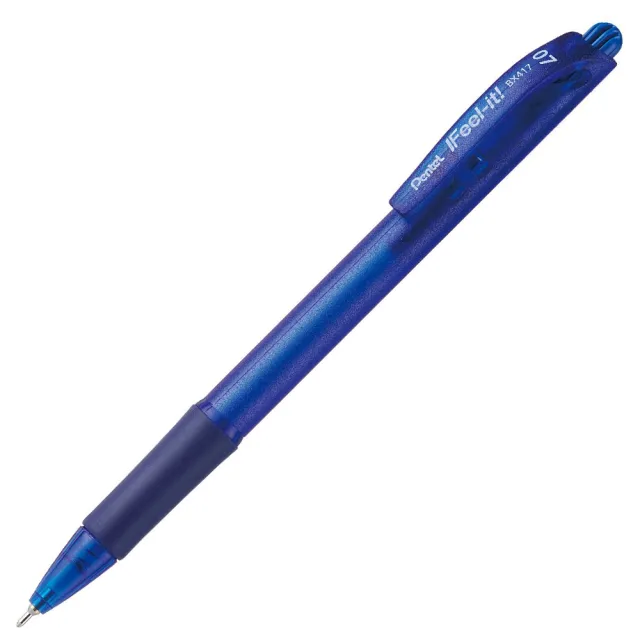 【Pentel 飛龍】BX-417 輕油性自動原子筆 0.7(12支入)
