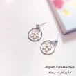 【Anpan】925銀針韓南大門氣質雪梅粉櫻環圈耳環