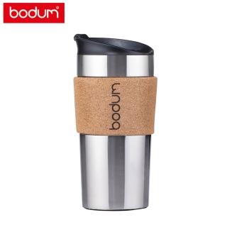 【Bodum】雙層不鏽鋼隨行杯350cc-軟木環