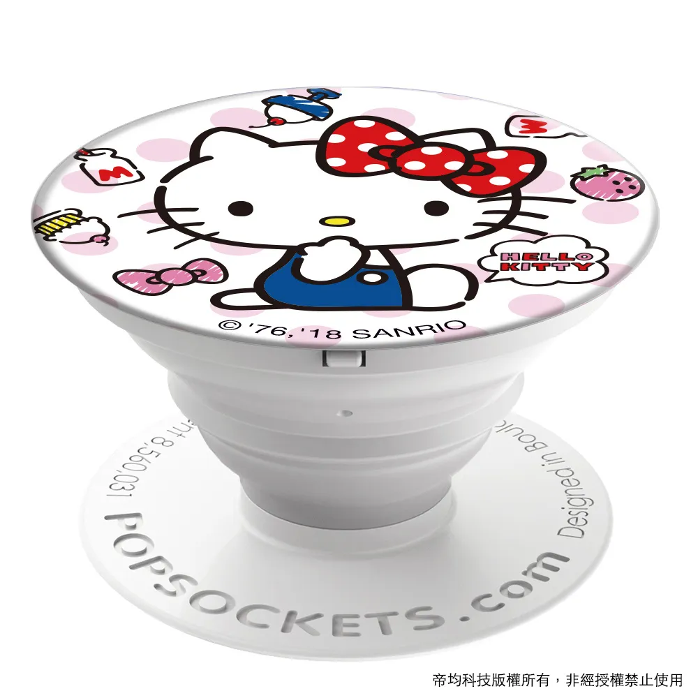 【PopSockets 泡泡騷】美國 No.1 時尚手機支架-Hello Kitty-午茶時光