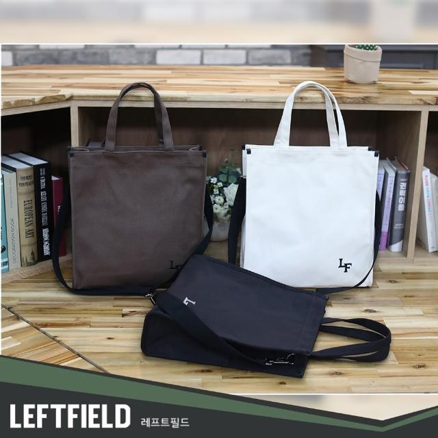 【WHOSE BAG】雙11限定 正韓LEFTFIELD方形棉布手提包女側背包 NO.LF1182(1111campaign 男側背包 女斜背包