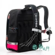 【UnMe】MIT經典圖騰透氣護脊後背書包 附筆袋及雨套(桃紅色/低年級110CM-145C適用)