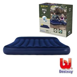 【BESTWAY】植絨雙人加大充氣床67682(充氣床墊)