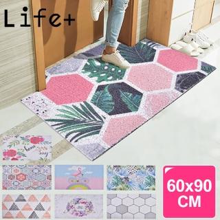 【Life+】北歐INS風 可剪裁絲圈刮泥沙地墊/玄關墊/防滑墊 60x90cm 8款任選(刮泥去汙)