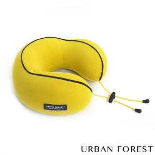 【URBAN FOREST 都市之森】花捲-旅行頸枕/午睡枕 出國 旅遊 旅行 飛機枕(姜黃)