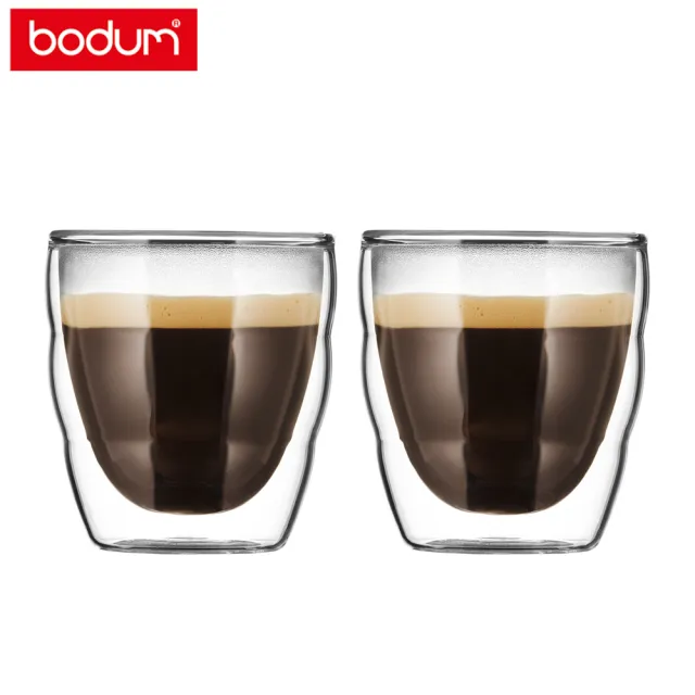 【Bodum】PILATUS 雙層玻璃杯兩件組 80cc-2入