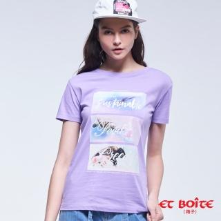 【BLUE WAY】女款 環保共生印花 短袖 上衣- ET BOiTE 箱子