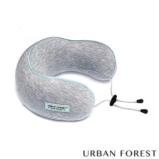 【URBAN FOREST 都市之森】花捲-旅行頸枕/午睡枕 出國 旅遊 旅行 飛機枕(花灰)