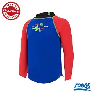 【Zoggs】幼童聰明魚永久抗氯長袖防曬衣(小童泳衣/學生泳衣/男童泳衣/幼兒泳衣/防曬)