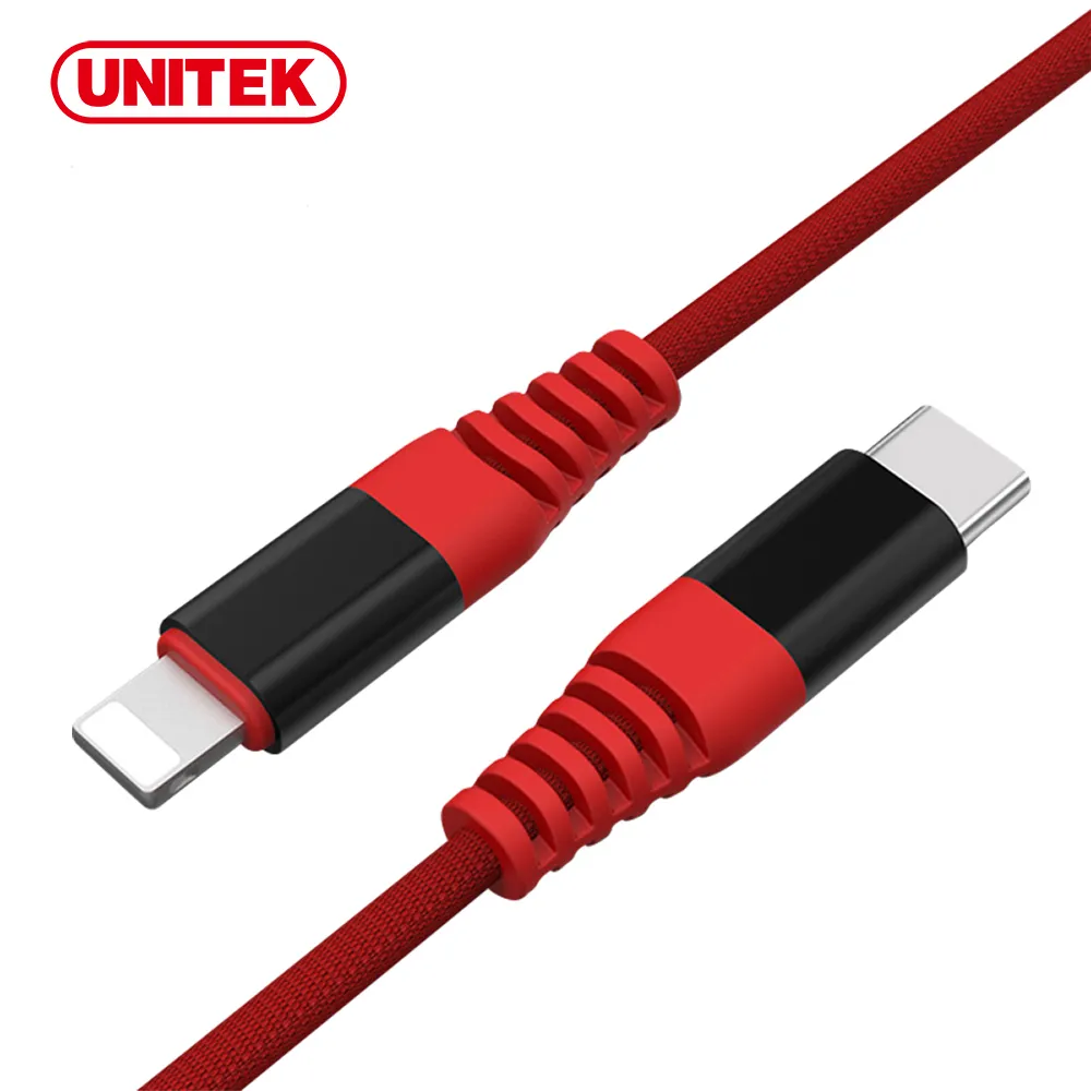 【UNITEK】Type-C TO  Lightning 快速充電傳輸線 1M(UNITEK 充電 傳輸)