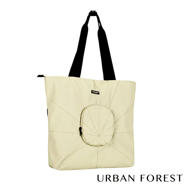 【URBAN FOREST 都市之森】雙11 樹-摺疊托特包/側肩包(淺卡其)