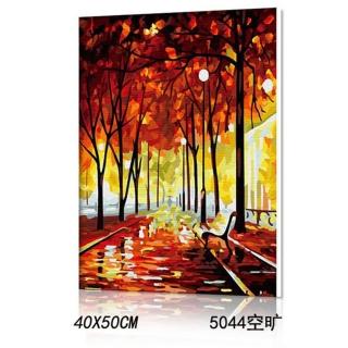 【半島良品】5044/空曠-DIY手繪油畫/數字油畫(掛畫 DIY 彩繪 可愛 壁畫 同樂 油畫)