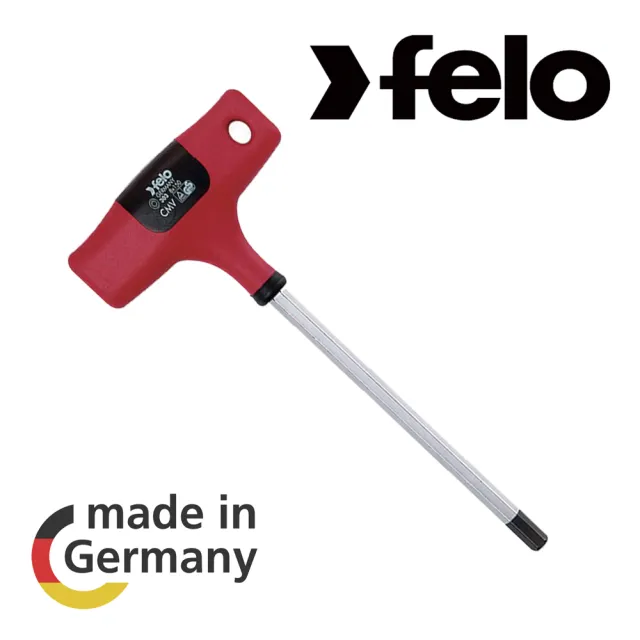 【FELO】T型膠柄六角板手4X150mm(30304580)