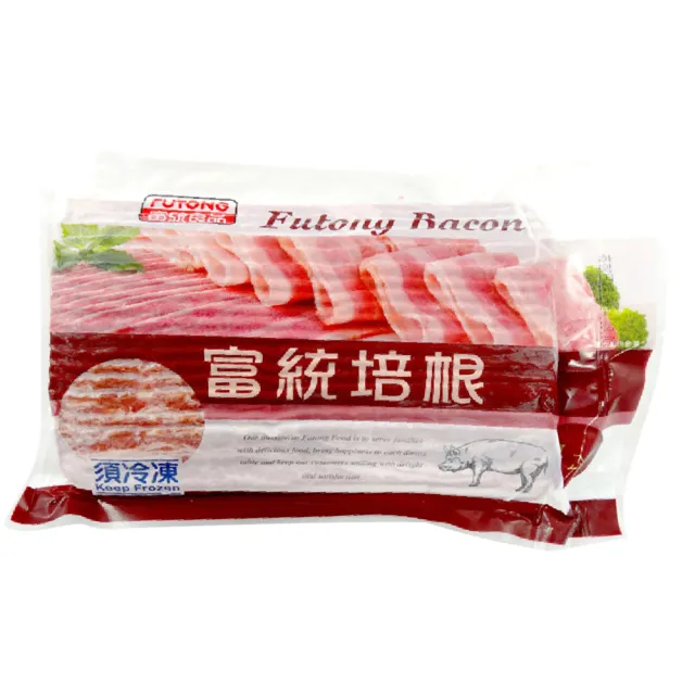 【富統食品★量販包】嚴選五花培根B-2入組(1KG/約35片)