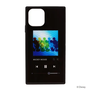 【iJacket】iPhone 11/11 Pro/11 Pro Max 迪士尼 四角氣墊 9H玻璃殼(米奇黑)