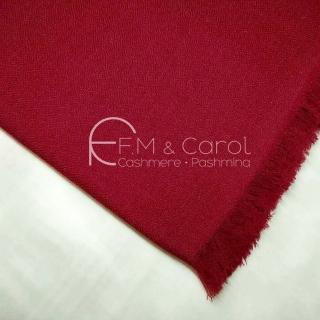 【F.M&Carol】披肩圍巾-絕色系列- 100%純喀什米爾羊絨披肩(辣椒紅)