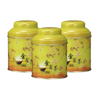 【天仁茗茶】小五斤桶-金萱茶茶葉75g*3罐