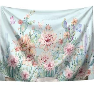 【半島良品】贈星星燈-夢幻花景/北歐掛布掛毯(掛毯 掛畫 沙灘巾 牆面布 背景布 沙發巾 ins 裝飾掛布掛毯)