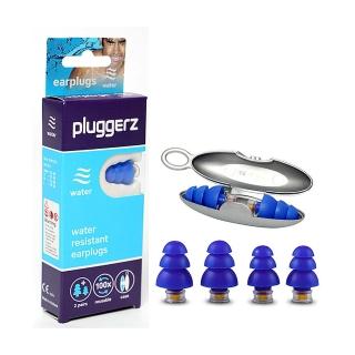 【Pluggerz】荷蘭進口 游泳耳塞 聲音濾波器 1大1小2副裝(耳塞 游泳耳塞 聲音濾波器)