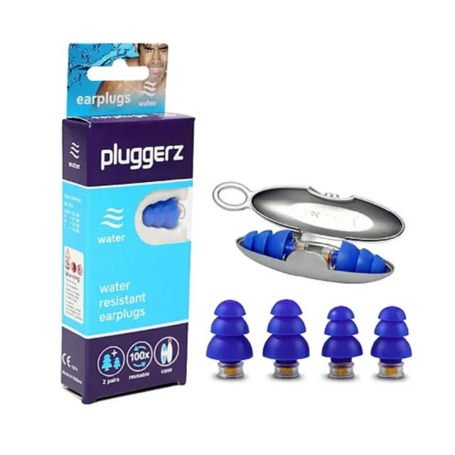 【Pluggerz】荷蘭進口  游泳耳塞 聲音濾波器 1大1小2副裝(耳塞   游泳耳塞 聲音濾波器)