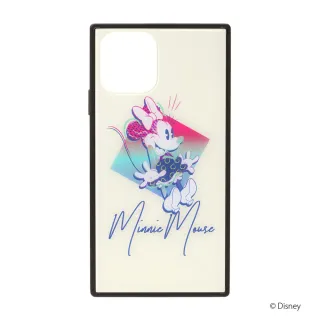 【iJacket】iPhone 11/11 Pro/11 Pro Max 迪士尼 四角氣墊 9H玻璃殼(米妮)