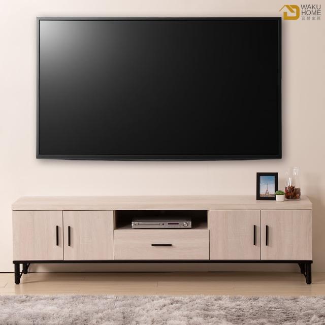 【WAKUHOME 瓦酷家具】Linda白橡簡約生活6尺電視櫃