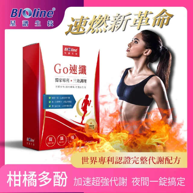 【Bioline 星譜生技】Go速纖_啟爆代謝錠_健康體態不復反(30錠/盒)