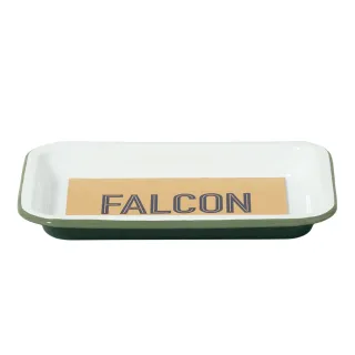 【Falcon】獵鷹琺瑯 琺瑯托盤 琺瑯盤 長方形盤 小托盤 茴香綠 19.5cm