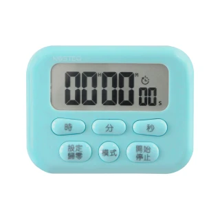 【KOSTEQ】KOSTEQ24小時功能薄型大螢幕電子計時器內附時鐘功能藍色(藍色)