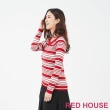 【RED HOUSE 蕾赫斯】V領條紋針織衫(共二色)