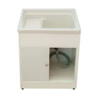 【kihome奇町美居】櫥櫃型塑鋼洗衣槽-雙門(洗衣槽 水槽)