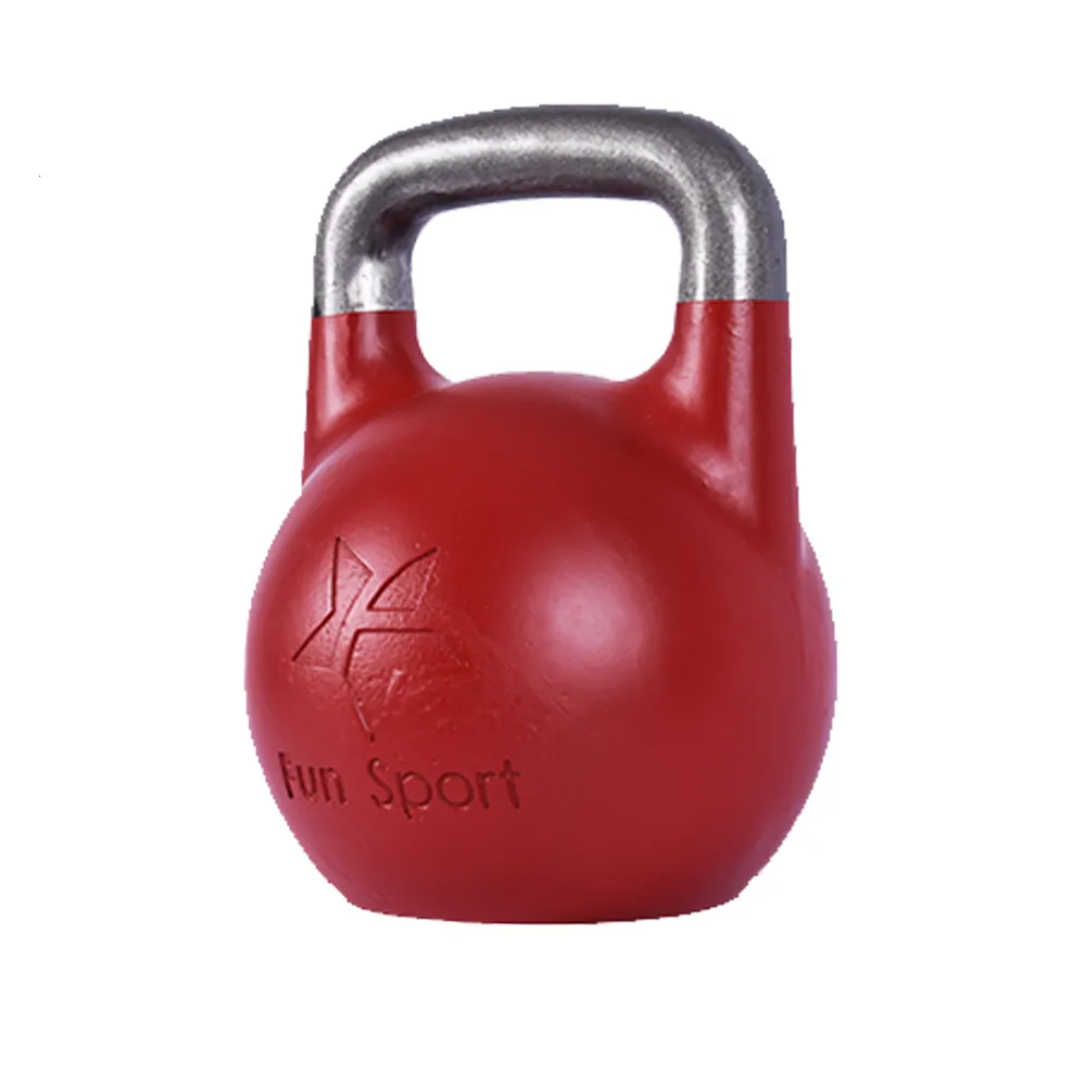 【Fun Sport】競技壺鈴 kettlebell 32kg 紅(壺鈴 健身)