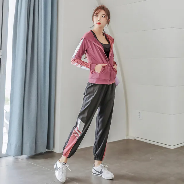 【BODYAIR】任2入 撞色小收腰連帽外套(瑜珈.運動.慢跑.透氣.舞蹈.運動外套)