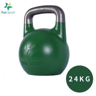 【Fun Sport】競技壺鈴 kettlebell 24kg 綠(壺鈴 健身)