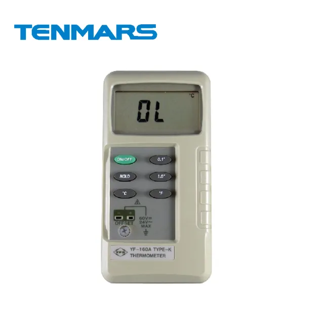 【Tenmars 泰瑪斯】YF-160A K型數位溫度錶(數位溫度錶 數位溫度計 溫度錶 溫度計)