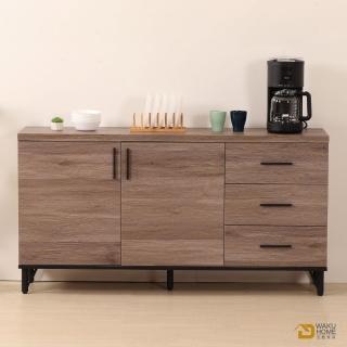 【WAKUHOME 瓦酷傢俱】BROOK淺胡桃木5尺餐櫃-B001-431