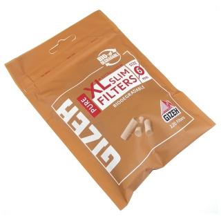 【GIZEH】德國進口-PURE XL-純天然未漂白捲煙專用6mm加長濾嘴-120粒裝(2包)