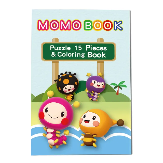 【MOMO親子台】MOMO BOOK彩繪拼圖三折本(2入組)