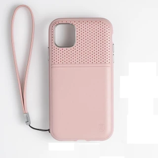 【BodyGuardz】iPhone 11 Accent Duo(出色頂級真皮軍規殼 - 藕粉色)