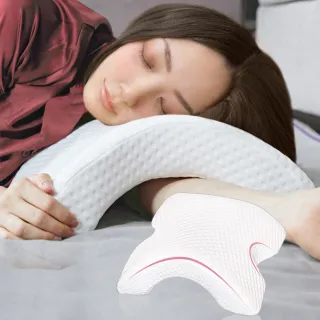 【Beroso 倍麗森】涼感情人U枕舒適冰絲透氣可水洗趴睡枕頭/四季通用(記憶枕 寢具 支撐頸部 尾牙禮物)