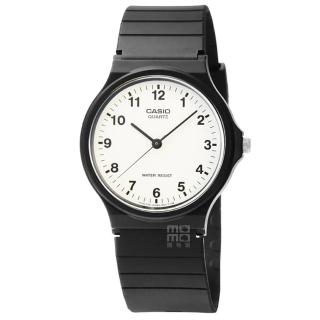 【CASIO 卡西歐】卡西歐薄型中性石英錶-白麵(MQ-24-7B)
