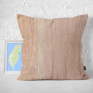 【IHERMI】自然木質紋C 抱枕套 IHERMI 臺灣製 抱枕 45cm(居家生活 創意 靠枕 帆布 簡約 文青 植物)
