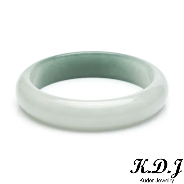 【K.D.J 圓融珠寶】冰種藍水翡翠手鐲玉鐲天然A貨(一半大海一半藍天)