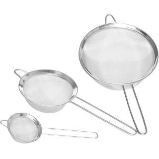 【KitchenCraft】可勾掛不鏽鋼濾網3件 / 廚房料理濾網 濾網勺 濾網杓