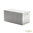 【livinbox 樹德】CARGO貨櫃收納椅 2入 FB-6432B(輕工業風/可堆疊/可折疊/上開式/收納箱)