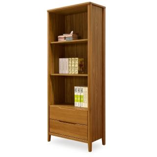 【時尚屋】米堤柚木2.1尺二抽書櫃NM29-591(免運費 免組裝 書櫃)