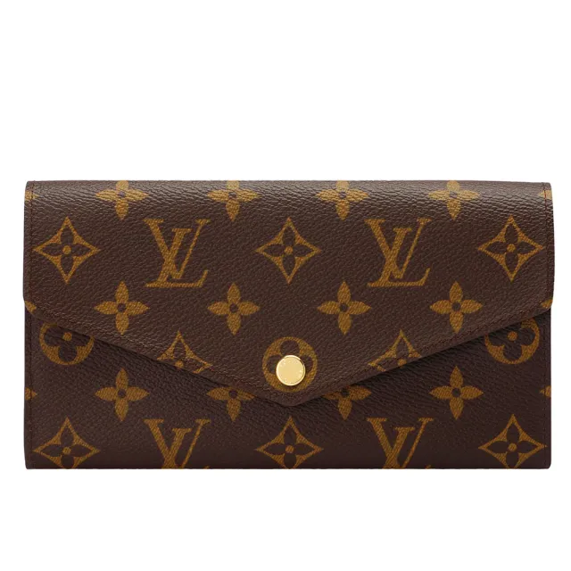 Louis Vuitton 路易威登】M62235經典SARAH系列Monogram帆布印花暗釦長