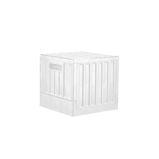 【livinbox 樹德】CARGO貨櫃收納椅-小 2入 FB-3232(輕工業風/可堆疊/可折疊/上開式/收納箱)