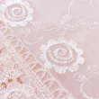 【BonBon naturel】雙排玫瑰立體刺繡蕾絲桌巾-85*85cm(多種顏色可挑選)